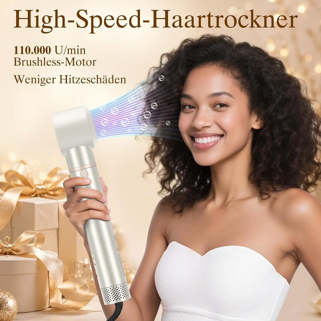 7 in 1 AirStyler, Automatische Doppelspannung MaxAIR 2.0 Multi-Styler Set Champagnersilber, Champagn