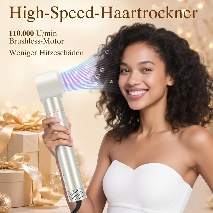7 in 1 AirStyler, Automatische Doppelspannung MaxAIR 2.0 Multi-Styler Set Champagnersilber, Champagn