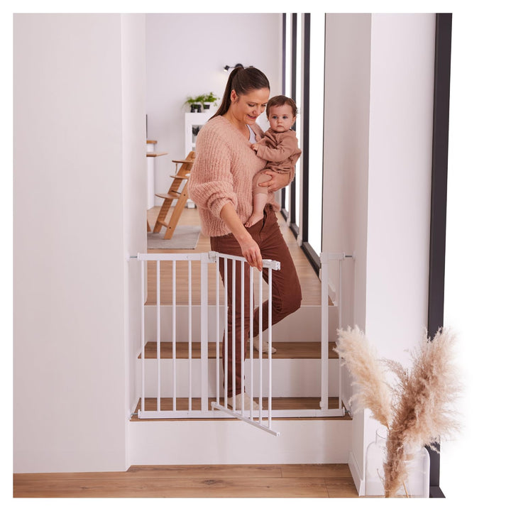 Hauck 21cm Verlängerung für hauck Treppenschutzgitter/Türschutzgitter ohne Bohren - mit Druckbefesti
