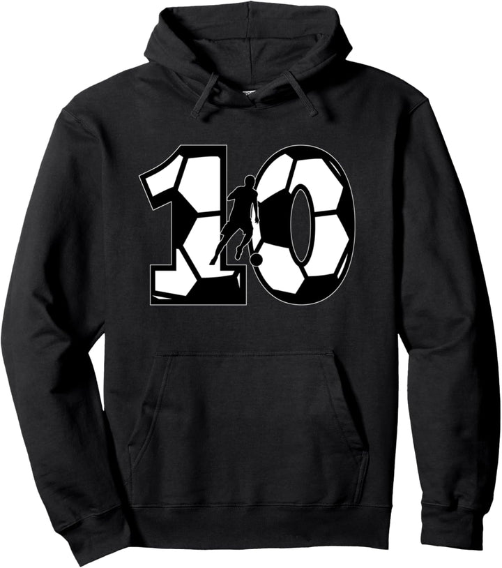 Fussballnummer 10.Number Pullover Hoodie
