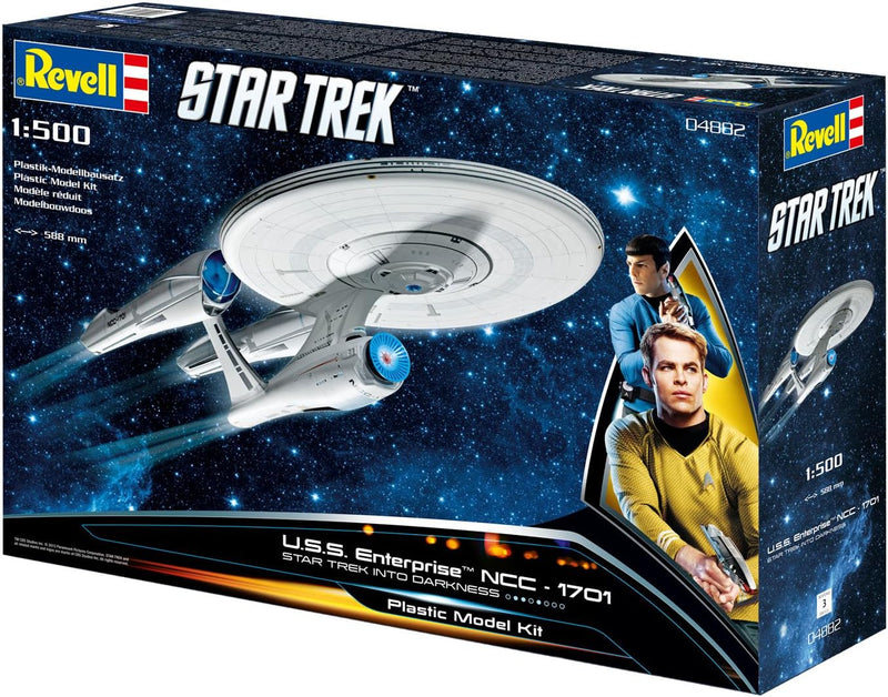 Revell Modellbausatz Star Trek - U.S.S. Enterprise NCC-1701 im Massstab 1:500, Into Darkness, Level