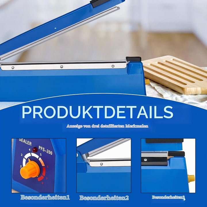 300mm Heisssiegelgerät Folienschweissgerät, Folienschweissgerät, Impulse Heat Bag Sealer, Bag Sealer