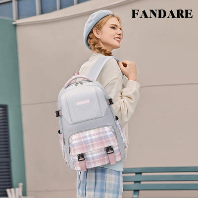 FANDARE Ultraleicht Rucksack Schulranzen Schultaschen Schulrucksack Damen Herren Schultasche für Jug