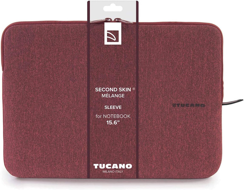 Tucano BFM1516-RR Second Skin Melange Neopren Notebook Sleeve, 38,1-40,64 cm (15-16 Zoll) rot