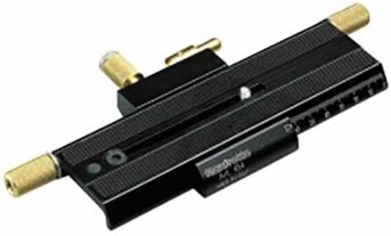 Manfrotto 454 Einstellschlitten (extrudiertes Aluminium, mit Rendelschraube) Single, Single