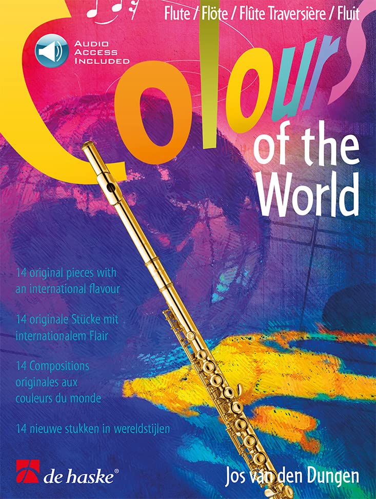 Jos van den Dungen-Colours of the World-Flöte-BOOK+AUDIO-ONLINE