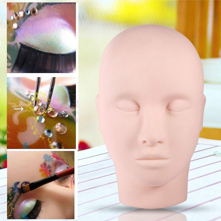 Wimpern-Schaufensterpuppenkopf Make-up-Praxis-Trainingskopf Wimpernverlängerung Schaufensterpuppenko