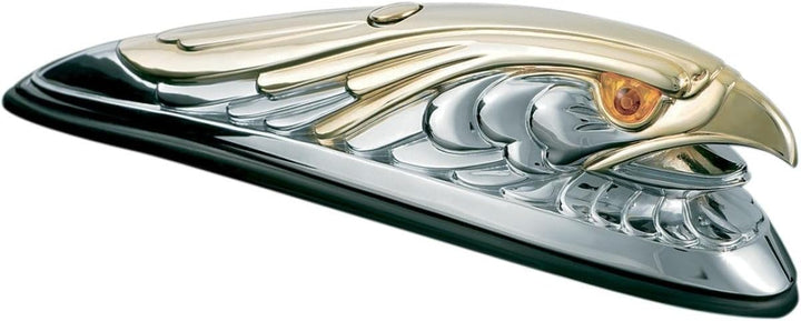 Kuryakyn 9026 Motorrad-Accent Zubehör: Frontschutzblech, Adler, Ornament mit beleuchteten Augen, uni