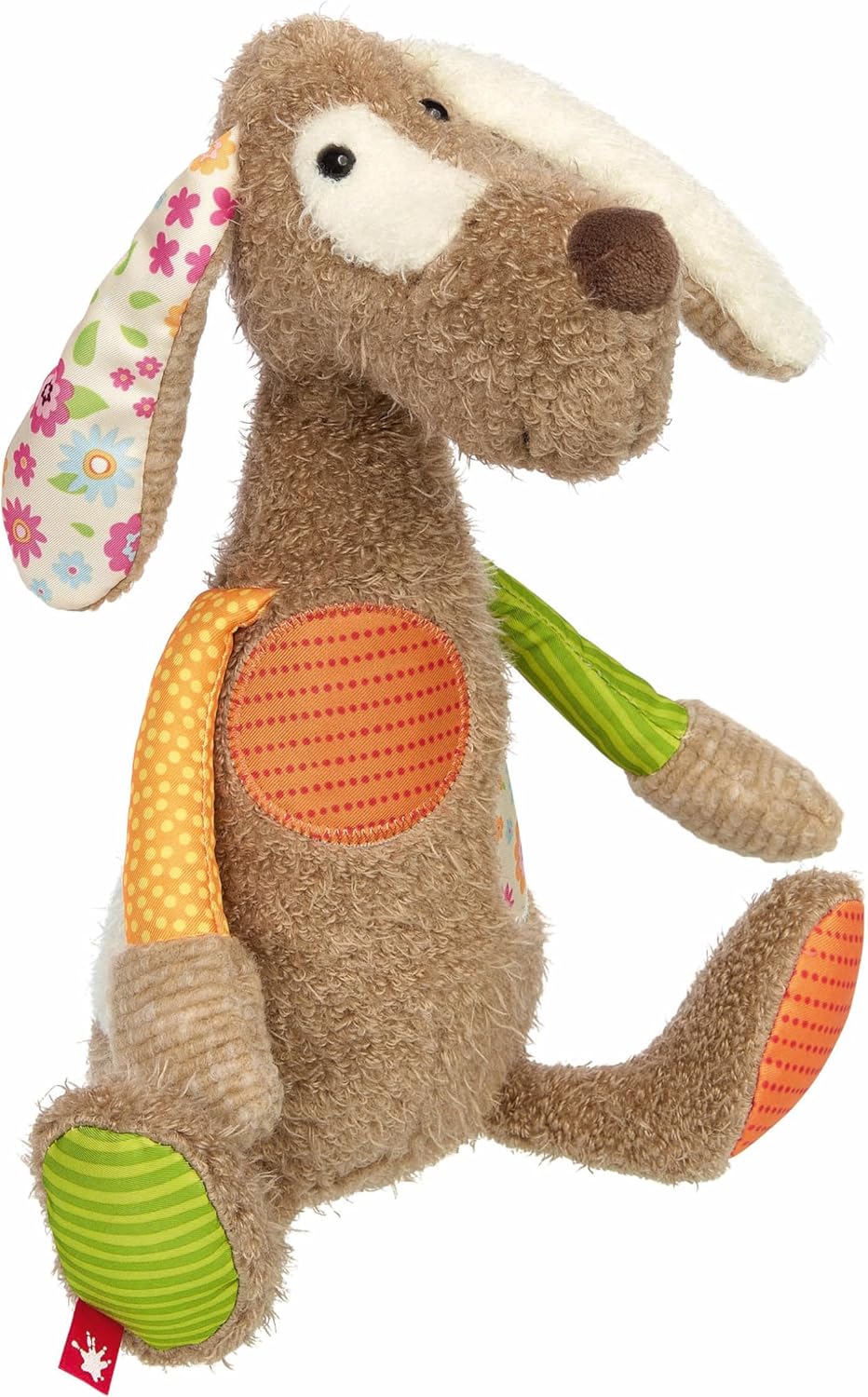 SIGIKID 42845 Stofftier Hund Patchwork Sweety Kuscheltier zum Spielen & Schmusen aus weichem Materia