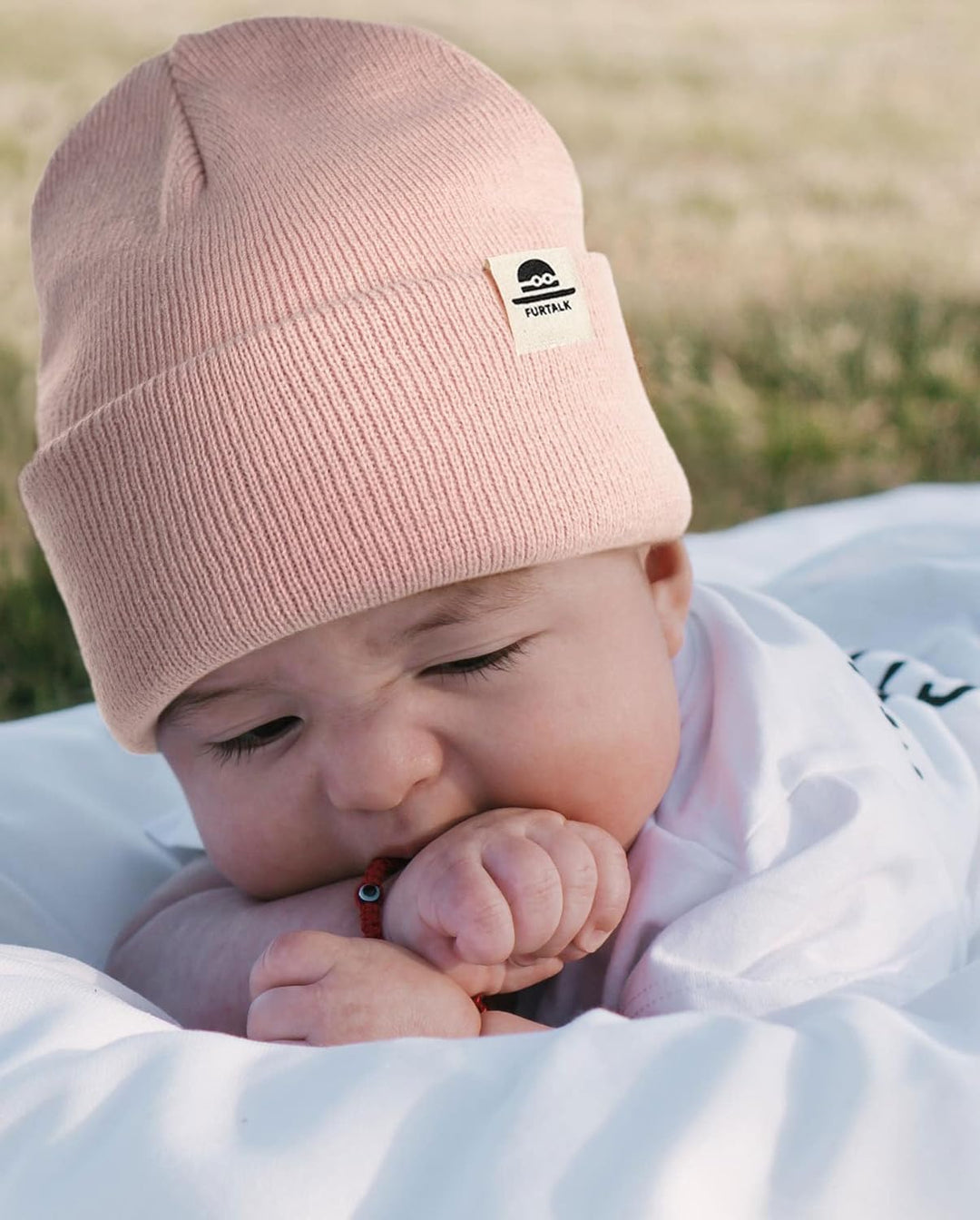 FURTALK Unisex Baby Kleinkind Kind Beanie Strickmütze mit weiches Fleecefutter Warme Wintermütze für