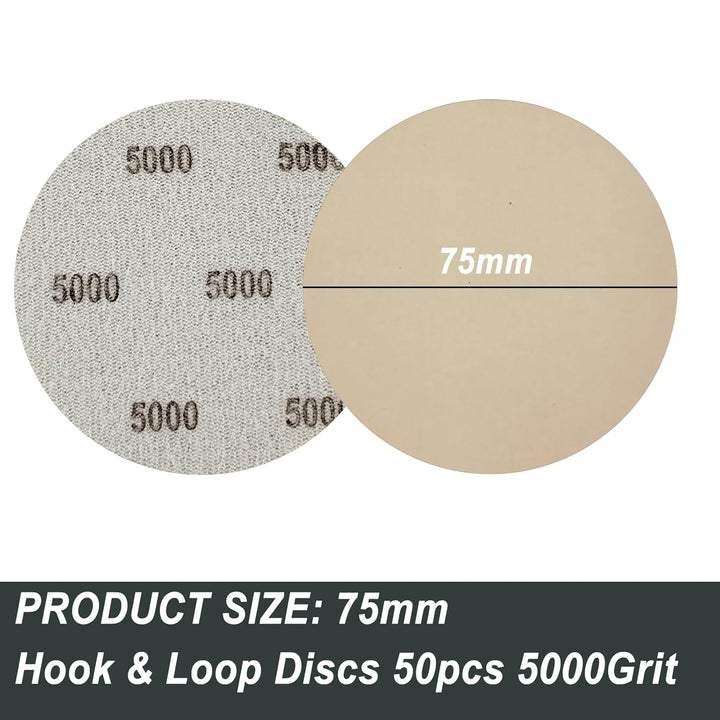 75mm Wasserfest schleifpapier Klett 50 Stücke Körnung 5000 Siliziumkarbid Schleifpapier geeignet für