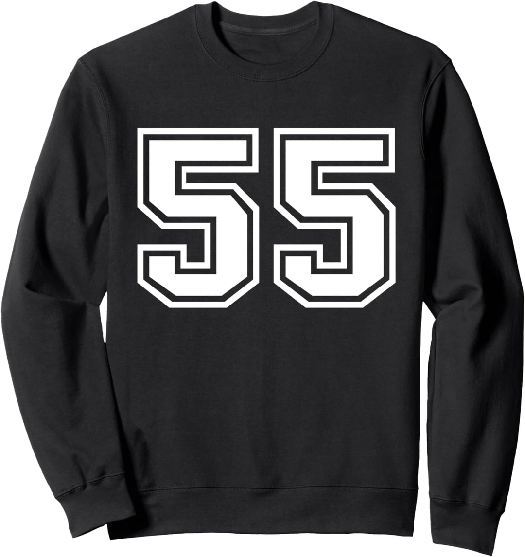 Team Jersey Nummer #55 Sportgeschenk Sweatshirt