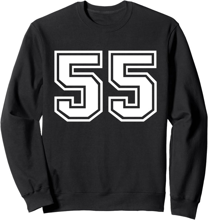 Team Jersey Nummer #55 Sportgeschenk Sweatshirt