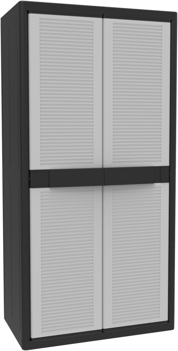 Terry, Jumbo Cab 2900 Qblack, Schrank mit zwei Türen und 3 verstellbaren Einlegeböden, für innen und