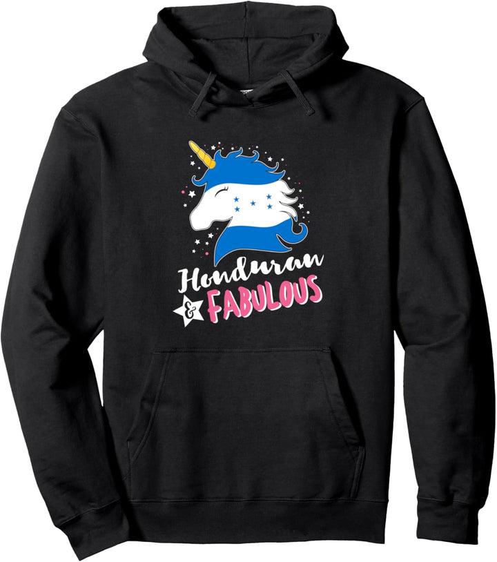 Honduranisches Einhorn Flagge von Honduras Pullover Hoodie