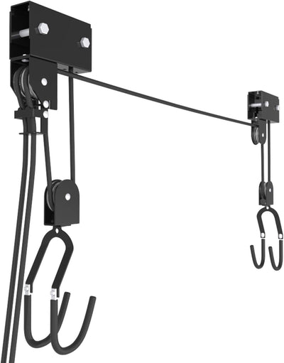 RAWBOND® Universal Deckenlift für bis zu 57 kg - Praktischer Fahrradlift mit Seilzug für deine Garag