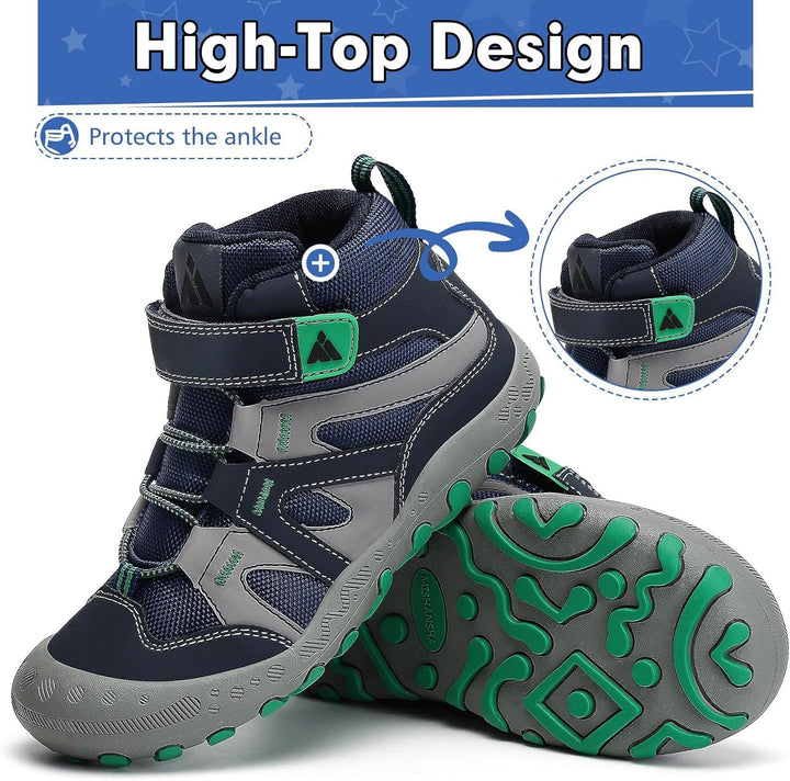 Mishansha Kinder Wanderschuhe rutschfest Trekkingschuhe Jungen Atmungsaktiv Outdoor Walkingschuhe Gr