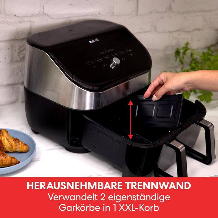 Instant VersaZone Heissluftfritteuse/XXL Single + Doppelkammer in 1-8.5L Digitaler Air Fryer Edelsta