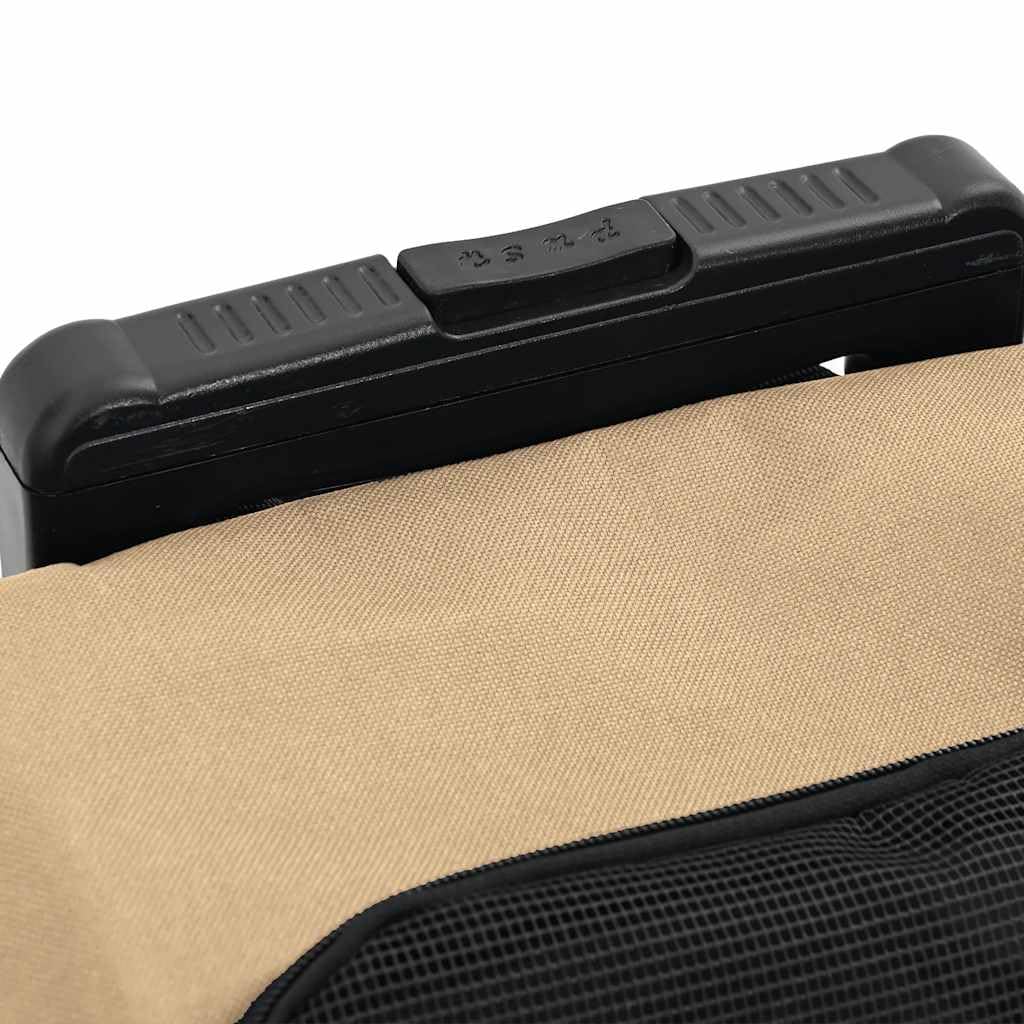 vidaXL Trolley für Haustiere 3-in-1 Sandfarbe 48x32x(57-106) cm cm Oxford-Gewebe, Sandfarbe