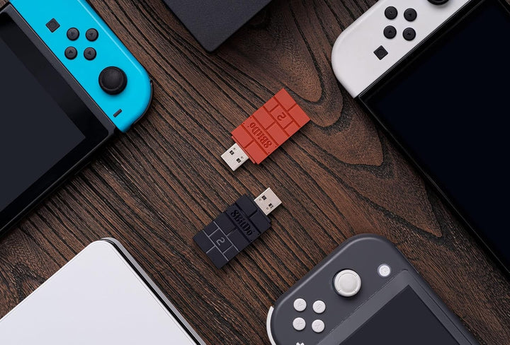 8bitdo Wireless USB Adapter 2, Bluetooth Adapter für Switch, PC, PS Classic, Android, macOS, Raspber