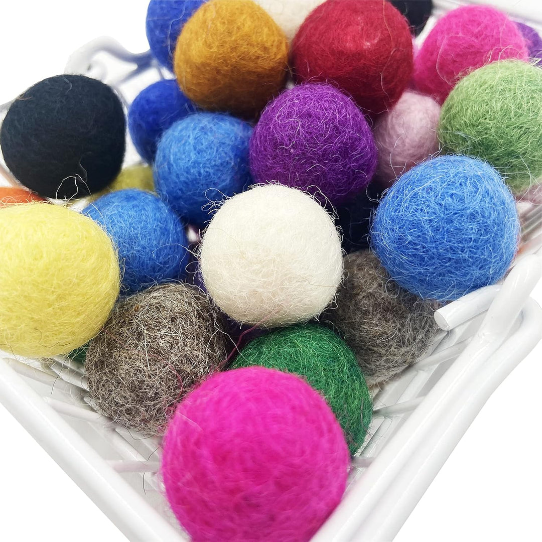 Yulitigy Pom Pom Filz Ball 2cm 200pc Wollball Party Dekor DIY Custom Home Dekor DIY Girlande Mischfa