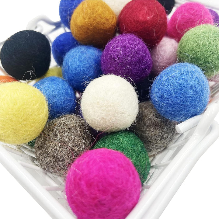 Yulitigy Pom Pom Filz Ball 2cm 200pc Wollball Party Dekor DIY Custom Home Dekor DIY Girlande Mischfa