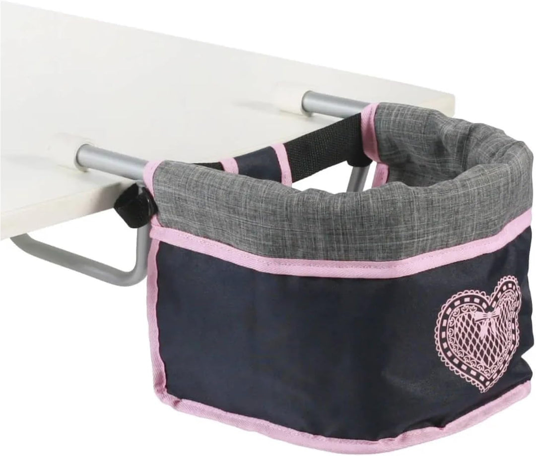 Bayer Chic 2000 - Puppentischsitz, Tischsitz für Puppen, Puppenmöbel, Puppenzubehör, Melange grau, N