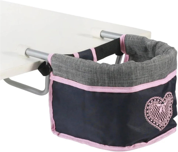 Bayer Chic 2000 - Puppentischsitz, Tischsitz für Puppen, Puppenmöbel, Puppenzubehör, Melange grau, N
