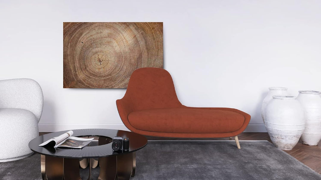 ALLboards Glas Magnettafel Baumstamm Natur Baumkern 60x40cm Glasbild Memoboard aus Glas Glastafel mi