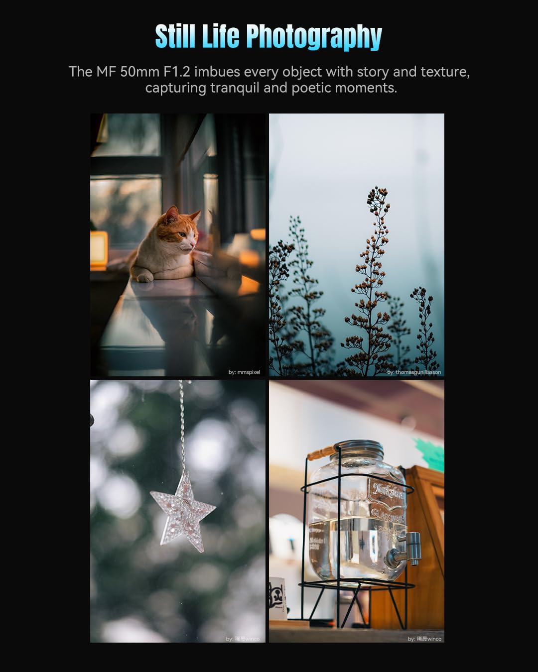 7artisans 50 mm F1.2 APS-C Kameraobjektiv mit manuellem Fokus Grosse Blende kompatibel mit Fujifilm