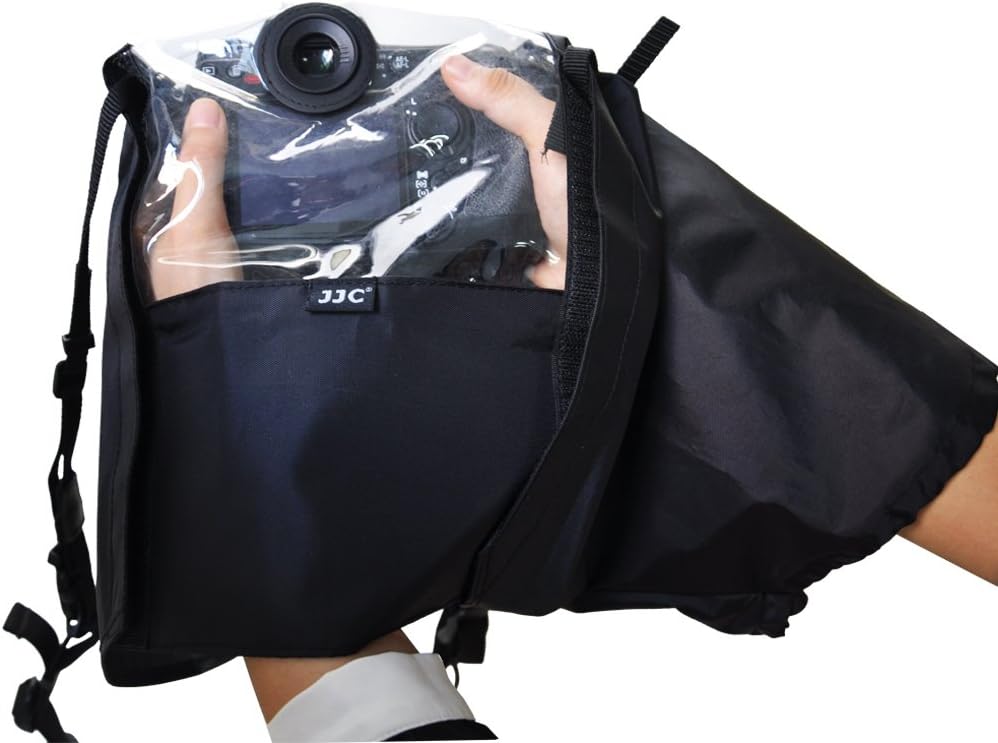JJC RC-DK Regenschutz für Nikon Spiegelreflexkamera mit Nikon DK-20, DK-21, DK-23 Ösen