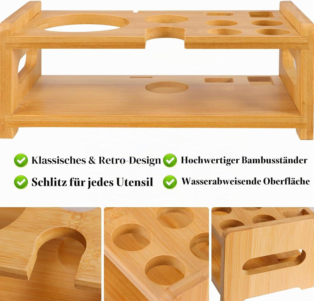 Perjoy 12pcs Cocktail Shaker mit Ständer, Rostfreie Stähle Cocktail Set Mit Doppelten Jigger, Einer