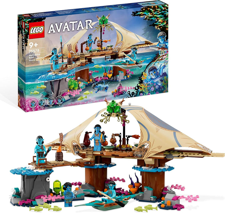 LEGO 75578 Avatar Das Riff der Metkayina, The Way of Water Pandora Set mit 4 Minifiguren, Sammlerstü
