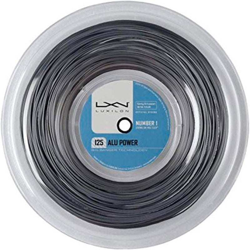 Luxilon Unisex Tennissaite Alu Power Single 220 Meter Silber, Single 220 Meter Silber