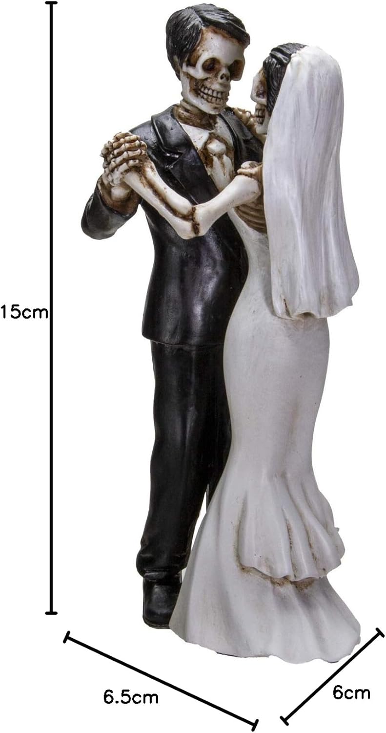 Pacific Giftware Skelett Figur - Brautpaar Love Never Dies - First Dance | Hochzeitspaar Gothic Deko