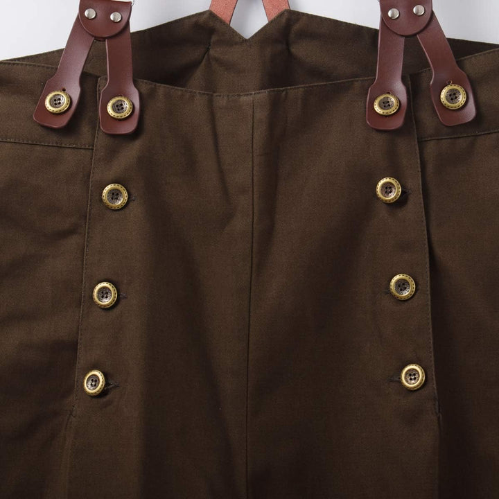 GRACEART Steampunk Gothic Herren Hose Men Lange Casual Hosen Mittelalter Kostüm Cosplay XXL Grün, XX