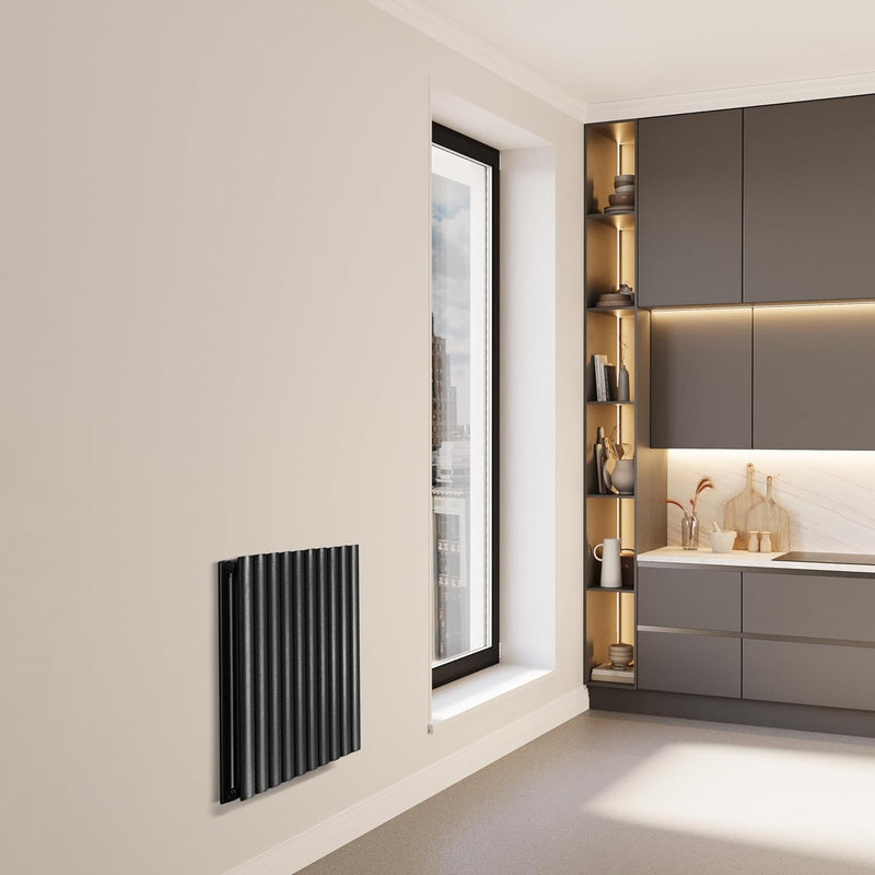VILSTEIN Design Heizkörper Flach, Flachheizkörper, Paneelheizkörper, Wandheizkörper, Mittelanschluss
