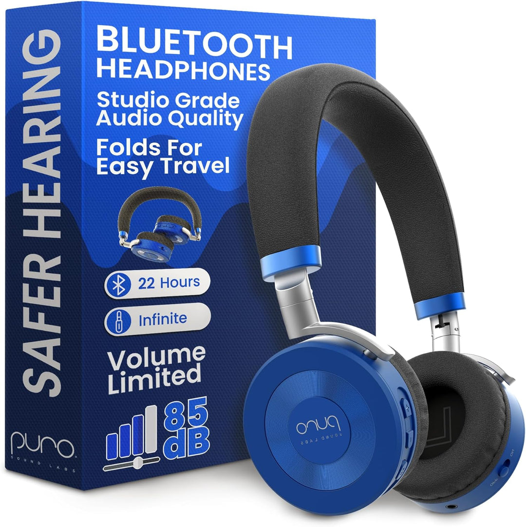 Puro Sound Labs JuniorJam Plus Lautstärkebegrenzende Kopfhörer für Kinder, sicherer Audio-Schutz für