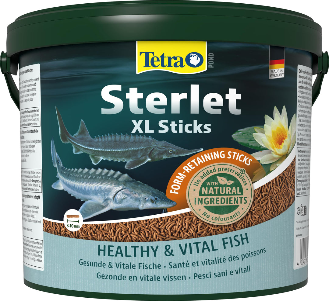 Tetra Pond Sterlet XL Sticks - Fischfutter für grössere im Teich lebende Sterlets und Störe, berücks