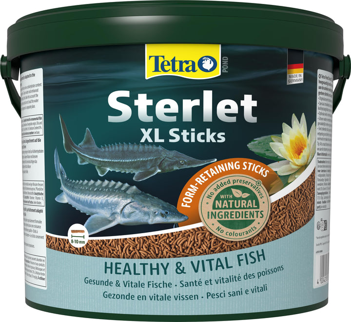 Tetra Pond Sterlet XL Sticks - Fischfutter für grössere im Teich lebende Sterlets und Störe, berücks