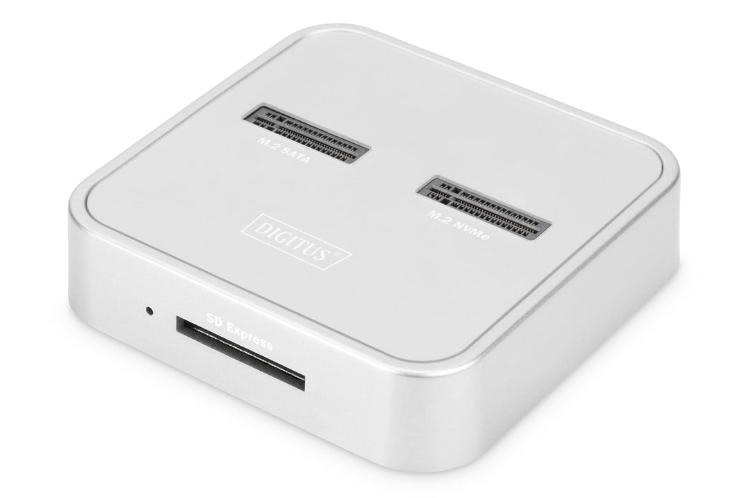 DIGITUS USB Typ-C 3.1 Duale M.2 NVMe & mSATA-SSD-Dockingstation - M.2-Modultyp 22110, 2280, 2260, 22