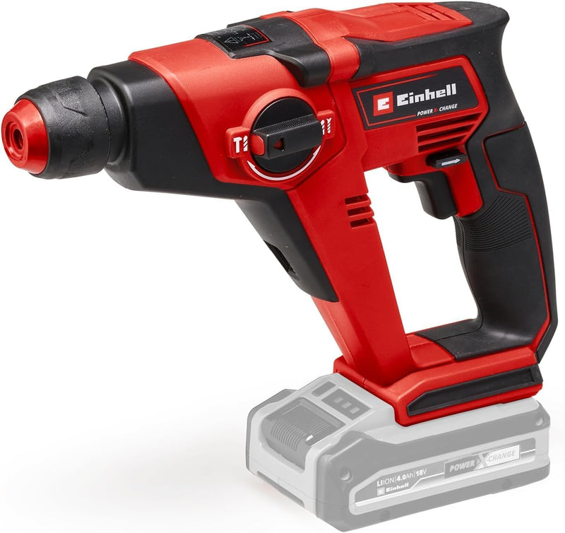 Einhell Akku-Bohrhammer TE-HD 18/12 Li-Solo Power X-Change (Lithium-Ionen, 18 V, 1,3 J, Bohrleistung