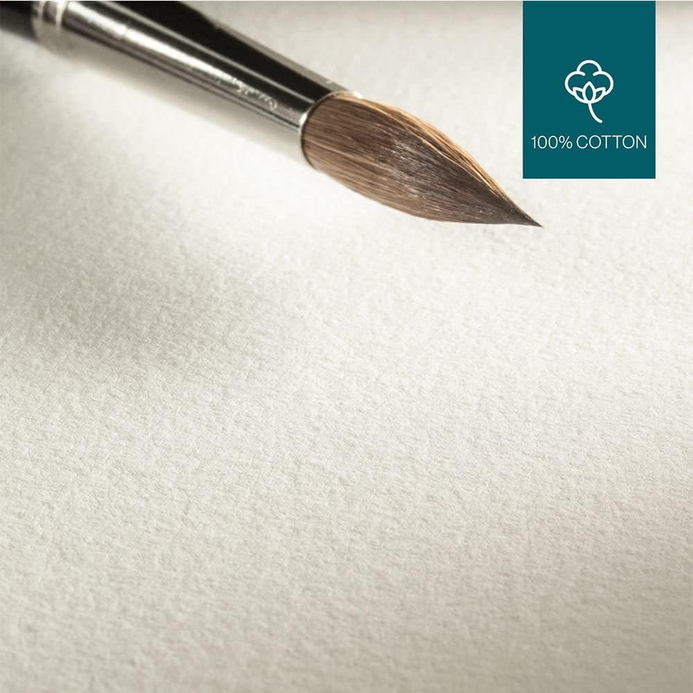 Hahnemühle Watercolour Book 100% Cotton, 250g/m², matt, oberflächengeleimt, 30 Blatt/60 Seiten, Aqua