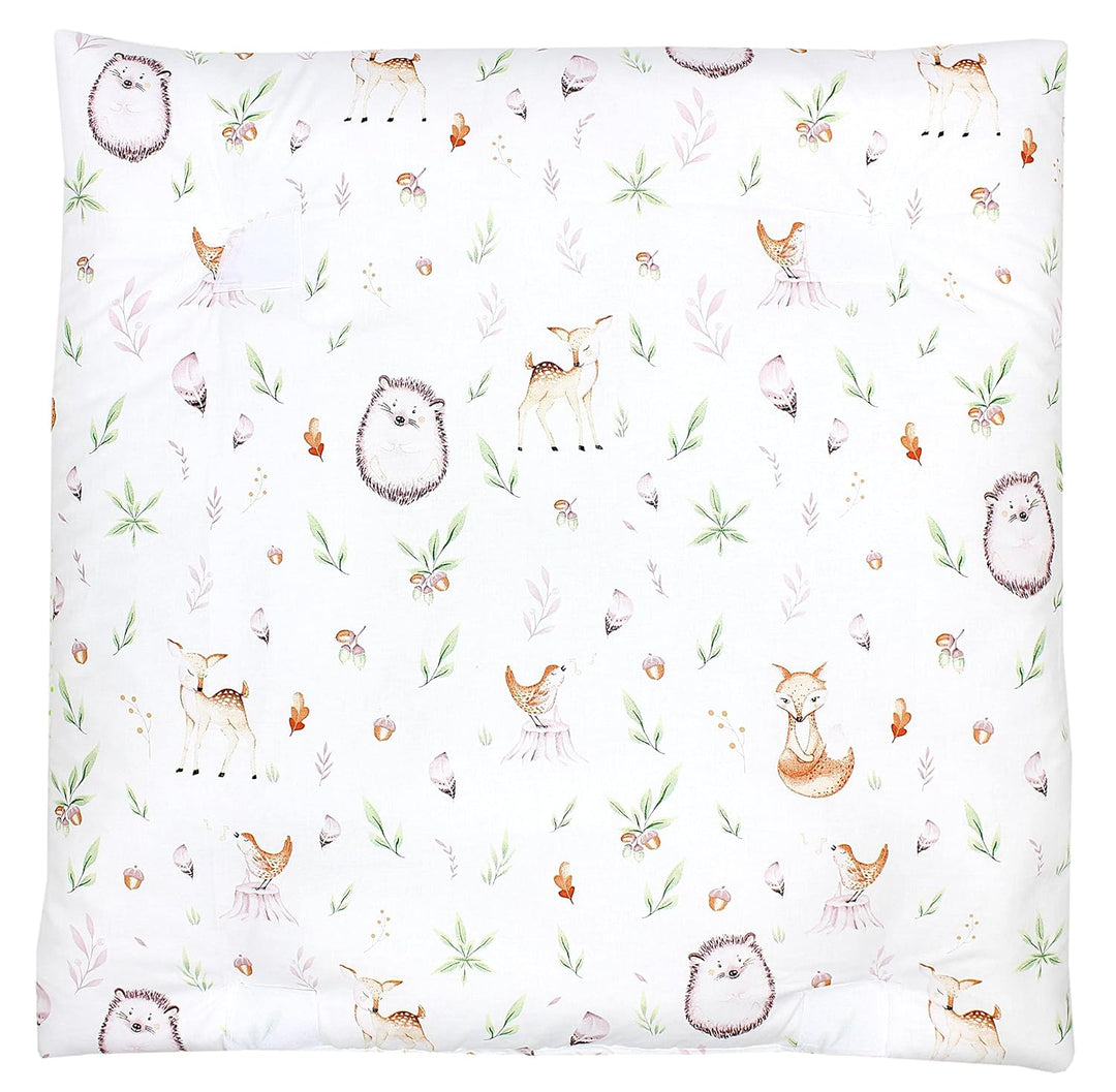 TupTam Baby Wickelauflage inkl. 2 Frotteebezügen ANK019, Farbe: Lichtung/Rehe, Grösse: 70 x 50 cm, 7