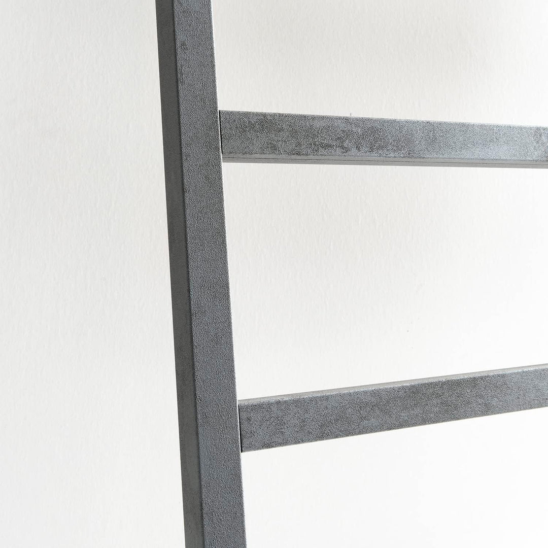 ARHome Dekorative Leiter Urban, 160 x 50 cm, Dunkler Beton, Handtuchhalter, Made in Italy, Dunkler B