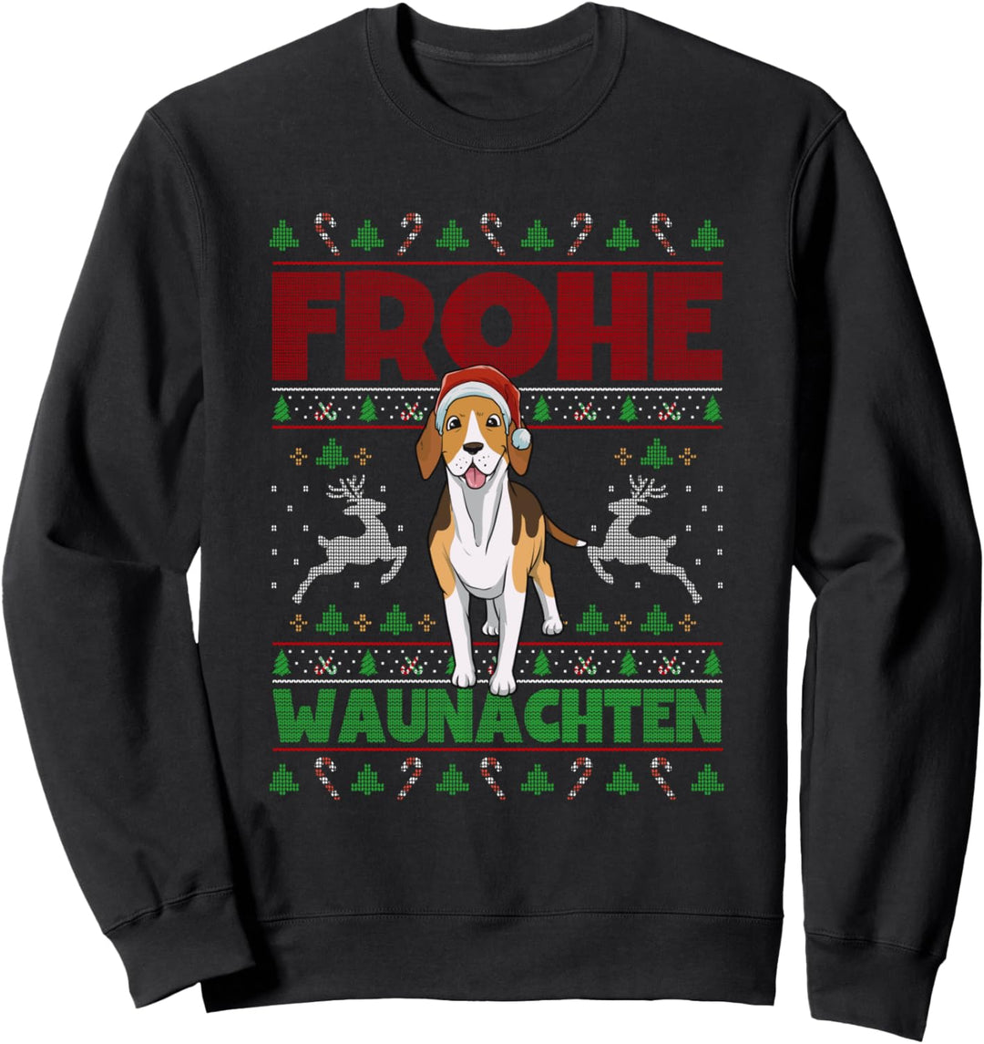 Frohe Weihnachten Beagle Sweatshirt