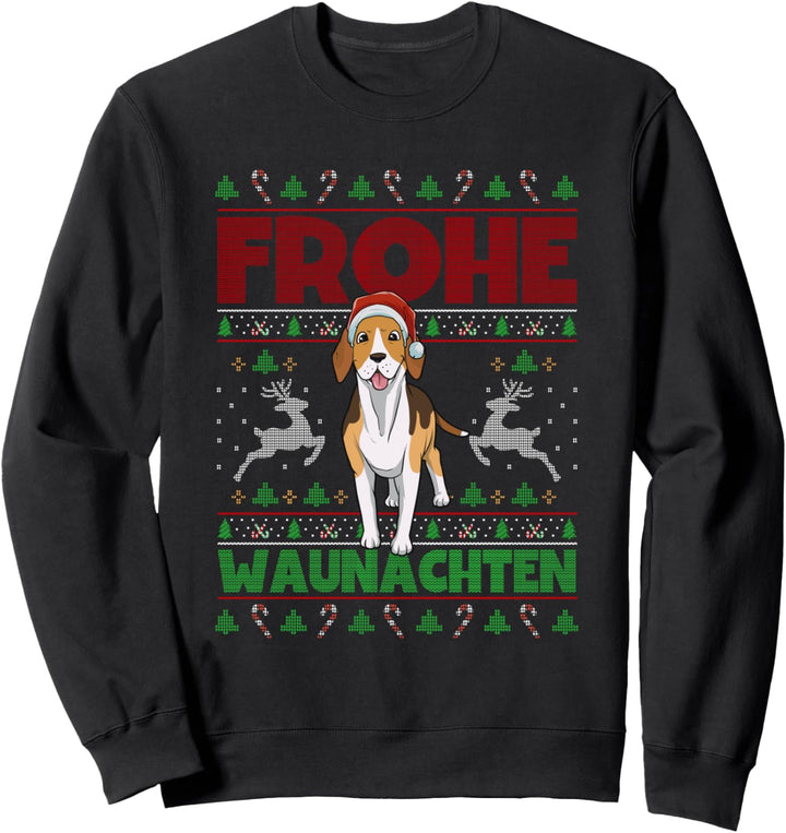 Frohe Weihnachten Beagle Sweatshirt