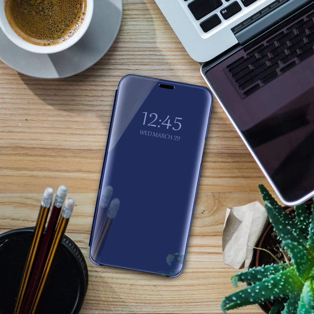 für Samsung S20 Hülle Clear View Spiegel Handyhülle für Samsung Galaxy S20 Flip Case Handytasche Sch