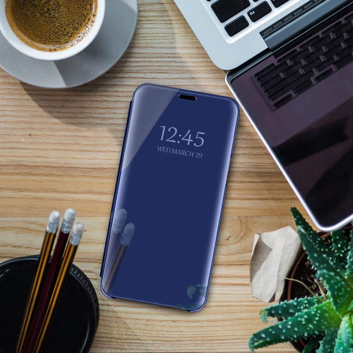 für Samsung S20 Hülle Clear View Spiegel Handyhülle für Samsung Galaxy S20 Flip Case Handytasche Sch