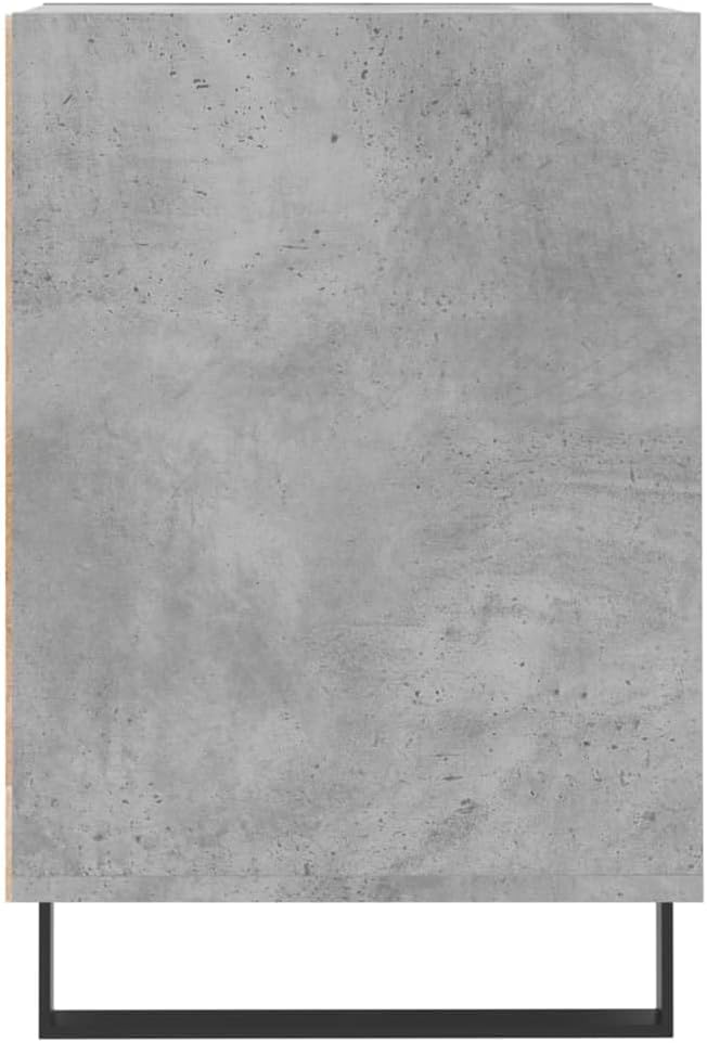TV-Schrank, Zementgrau, 100 x 35 x 55 cm, mehrschichtiges Holz, Metall, TV-Schrank, Vitrine mit Türe